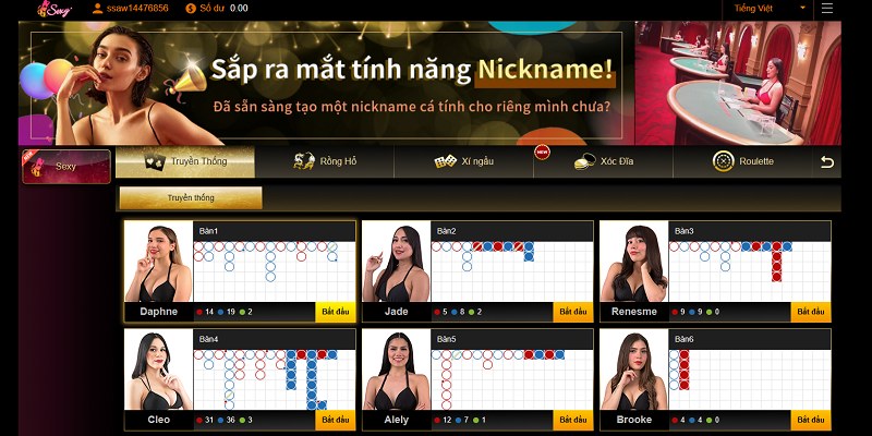 Sảnh casino cực thú vị tại nhà cái QH88